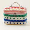 2023 Floral Cute Cotton Makeup & Toiletry Bag - Small, Fresh, Portable Storage Case