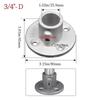 Aluminum Alloy Steel Frame Fasteners 1\2''/3\4" Circular Pipe Connector  Steel Tube Shelf