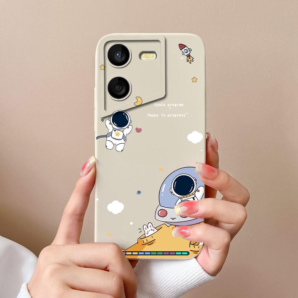 Case For Tecno Pova 5 Pro Floral Pilot Soft Liquid Silicone Camera Lens Protection Anti Drop Back Cover For Tecno Pova5 Pro Capa