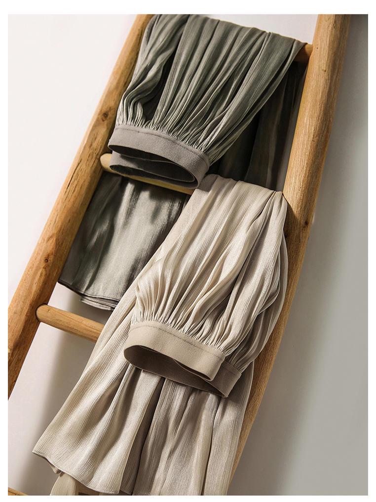 New Women's Iridescent Double Layer Pleated Puff Skirt - Korean Style Fairy Mesh Skirt