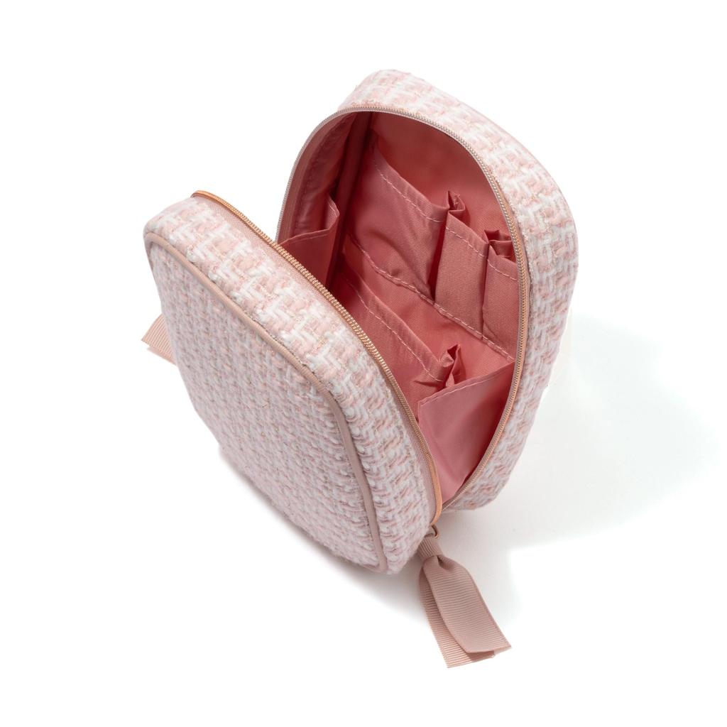 Francfranc Tweed Stand Pink Pouch,