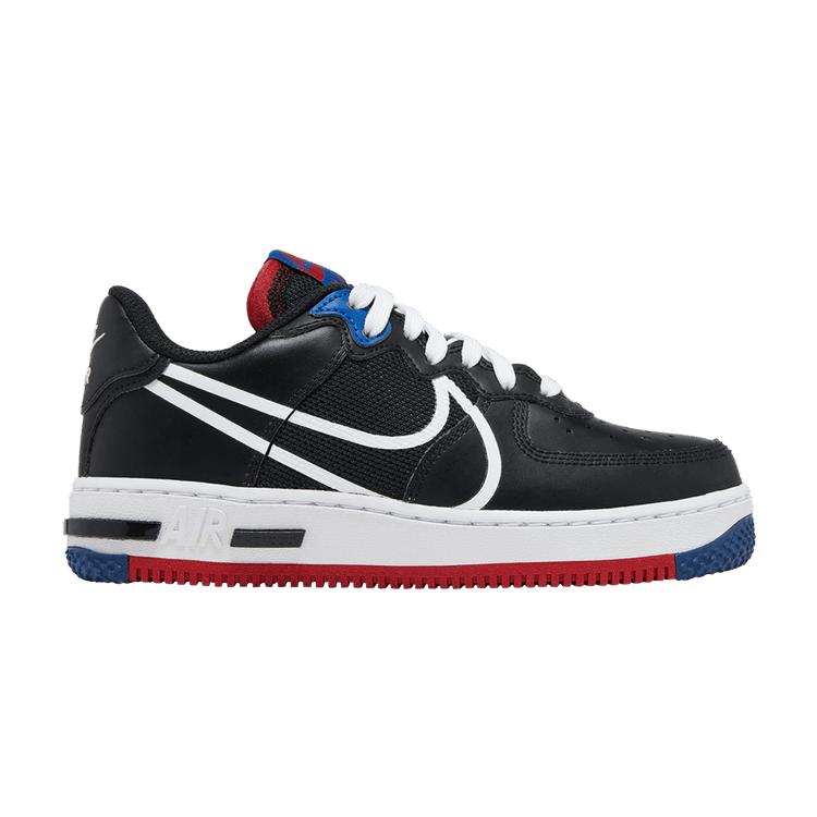 Nike Air Force 1 Low React Black White Gym Red Gym Blue 38