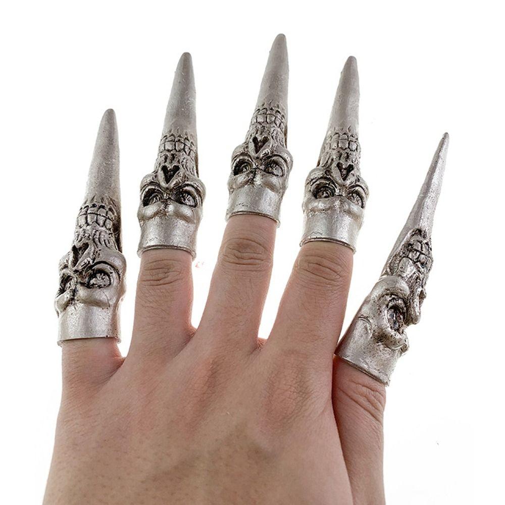 Ghost Halloween Finger Cover Lion Fake Fingers Horror Zombie Witch Finger Cot  Party Decoration