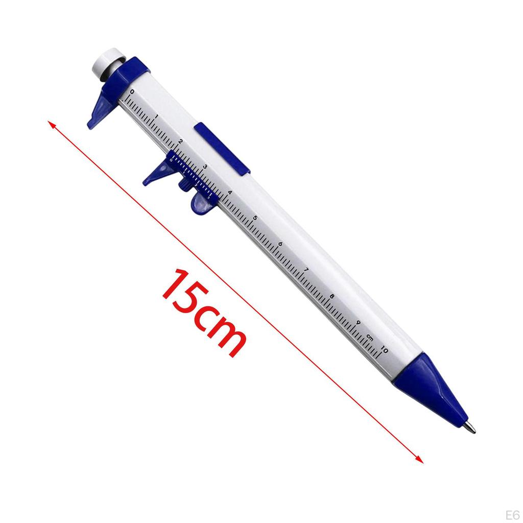 Caliper Ball Point Pen 1mm Blue Refill Portable Smooth Writing Roller for Taking Notes