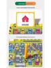 Kids' Wooden Train Garage Magnetic Maze Bead Game - Pen Control & Counting Board Educational Toy