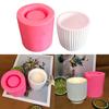 Cylinder Candle Holder Resin Moulds Candlestick Silicone Mold Casting Mould DIY Concrete Epoxy Resin Mold for Home Decor
