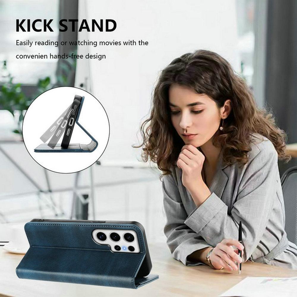 S25 FE 5G 2025 Flip Case For Samsung Galaxy S25 Ultra RFID Leather Wallet Funda For Galaxy S25 Plus S 25 Edge Magnetic Cover