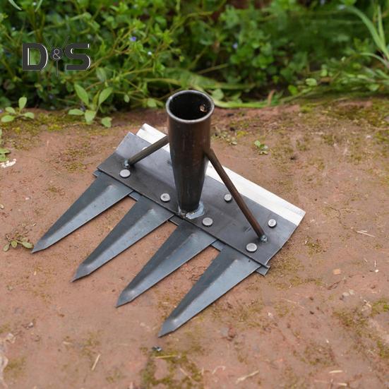 Gardening Weeder Puller Rake Heavy Duty Steel Outdoor Garden Lawn Farm Soil Loosening Weed Remover Weeding Uprooting Hand Tools