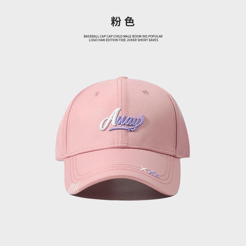 High quality hard top beige baseball cap women's summer casual versatile fashion letter cap tide