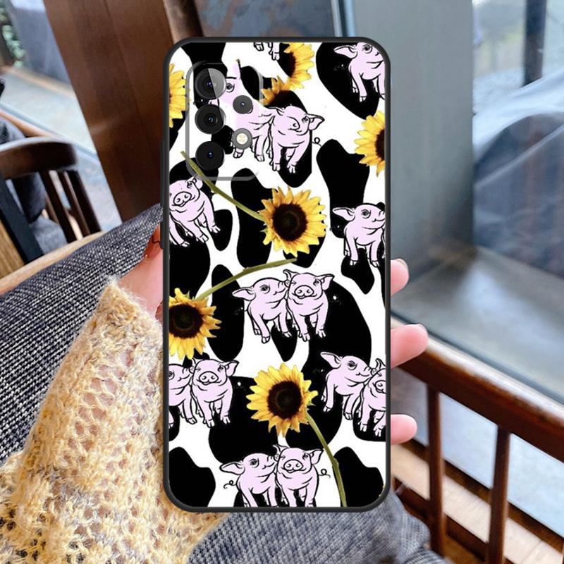 

Western Highland Cow Sunflower Case For Samsung Galaxy A56 A36 A26 A16 A06 A54 A34 A14 A12 A22 A32 A52 A13 A53 A15 A35 A55 Samsung A22 4G