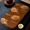 Chinese Tea Mat Cloud Pine Brocade Tea Table Cloth Cotton Linen Tea Ceremony Accessories