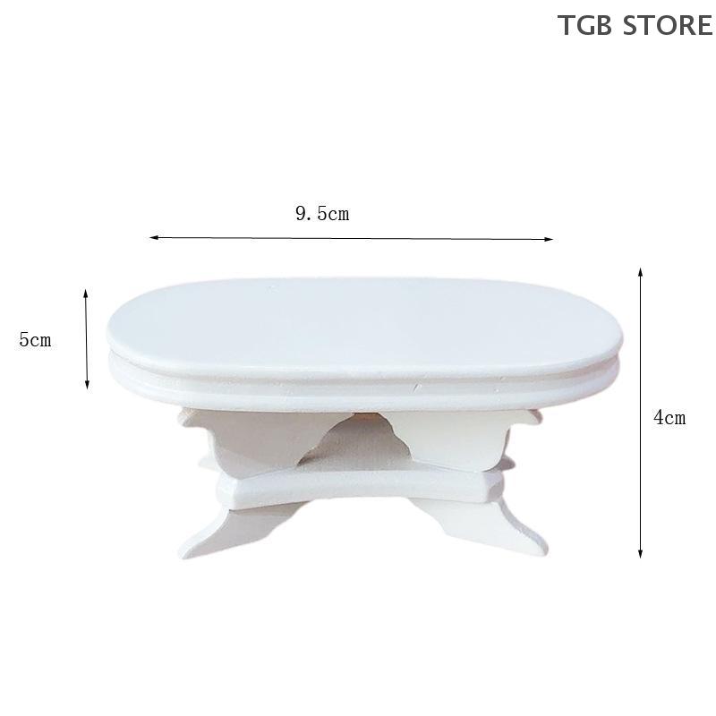 1/12 Simulation Tea Table Model Home Table Living Room Furniture Decor Accessories Pretend Play
