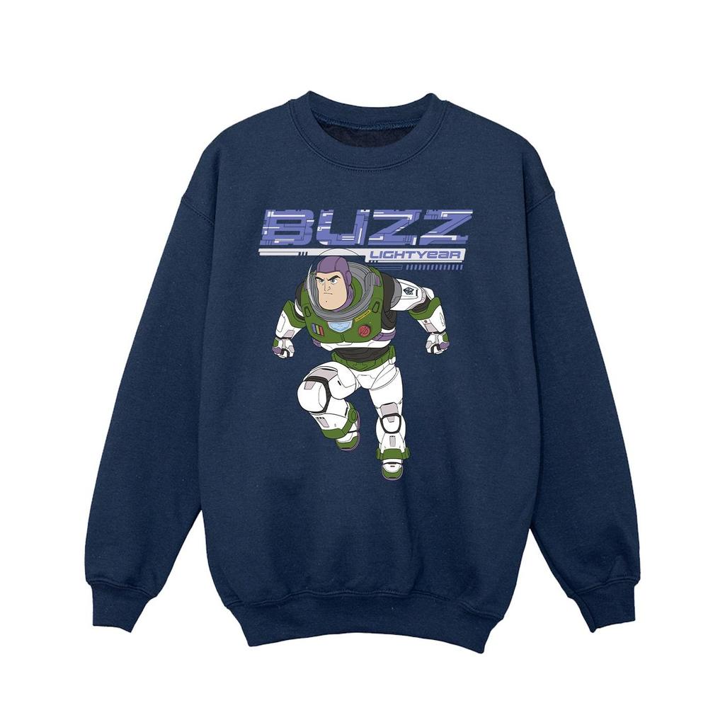 Disney Girls Lightyear Buzz Jump To Action Sweatshirt