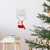 1er-Pack Weihnachts-Wandschalter-Aufkleber, Cartoon-Weihnachtsmann Selbstklebende Abziehbilder, Moderne Kunststoff-Feiertagsdekoration für Schlafzimmer