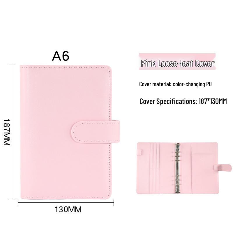 Macaron Minimalist Loose-Leaf Notebooks: A5, A6 Travel, and A7 Pocket Korean Creative Stationery Budget Books