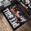 1Pc Pit Bull Print Rug - Computer Chair Area Rug Home Decoration Carpet For Living Room Bedroom Flooring Mat