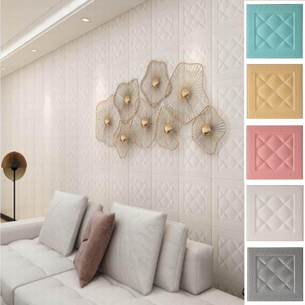 Buy 4X 3D Foam DIY Wall Stickers Paper Embossed Brick Stone Office Home