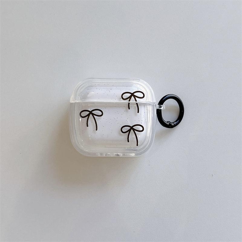 Epoxy bow for AirPods4 apple bluetooth wireless headset cover 1/2/3 generation pro2 cute creative