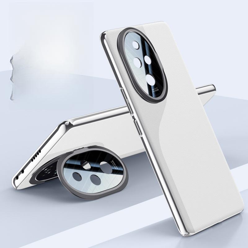 Suitable for Honor 200pro Mobile Phone Case Lens Bracket Invisible Business 200 Men and Women Por Full-inclusive Anti-fall Leather Case