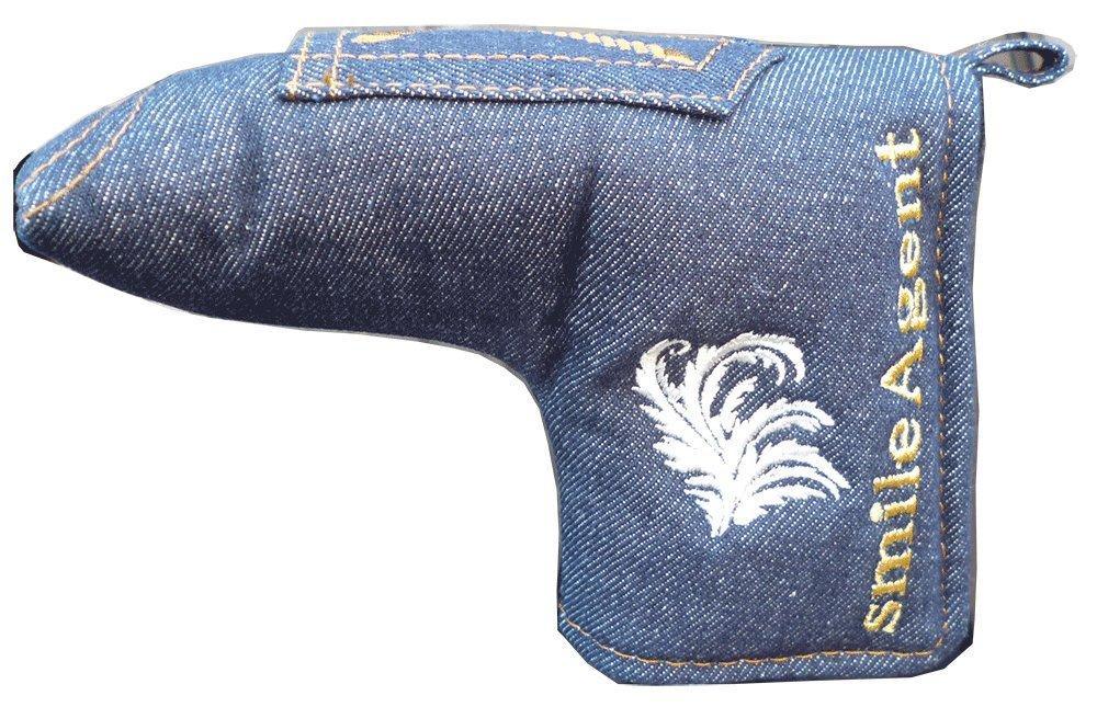Denim Golf Putter Cover with Magnetic closure for Pin Type