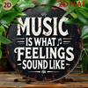 Vintage Musik Metall Wandschild 8x8 Zoll Retro Rustikales Blech Hausdekoration Kunst Bar Cafe Garage Man Cave