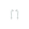 Luxenter Earrings with Brilliant Zirconia Silver Finish - Yasu
