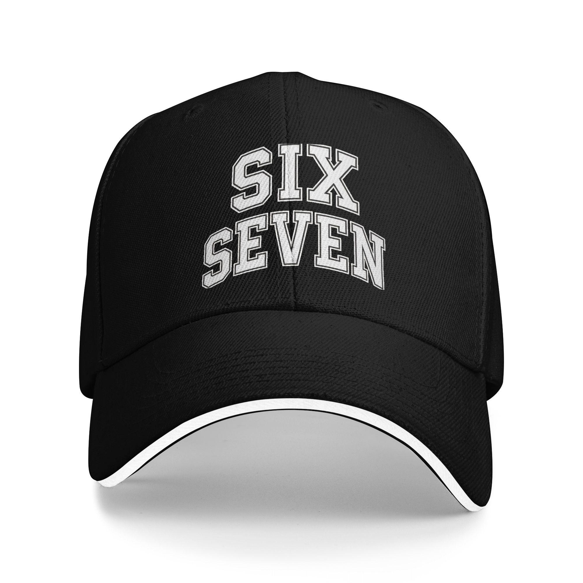 Six Seven Baseball Cap Casual Sandwich Cap for Unisex Women Polyester Hats Cap Sport One Size