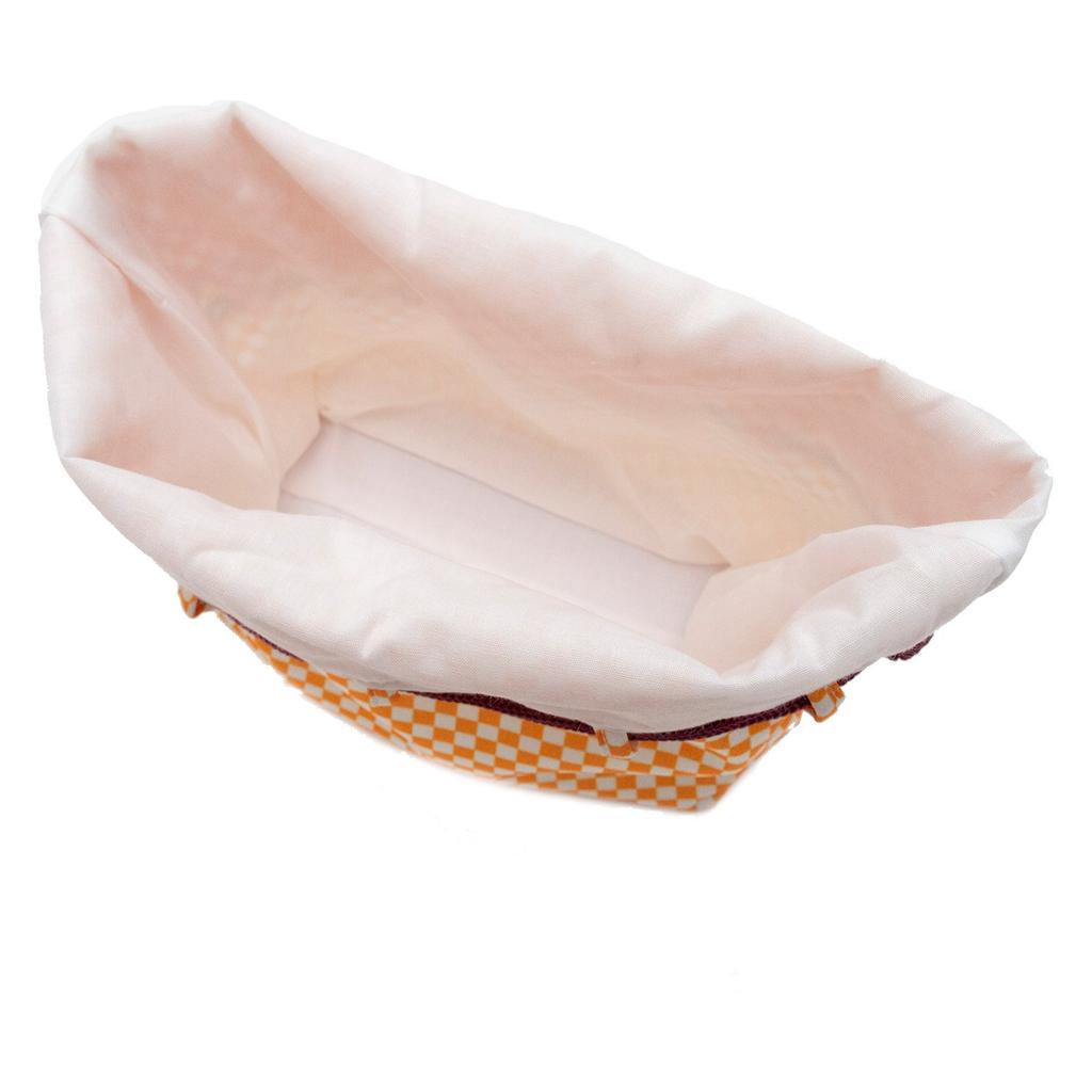 KYOETSU Bag Basket Bag for Yukata Basket x Yellow kg-07 Women's (Black 2, Checkered)