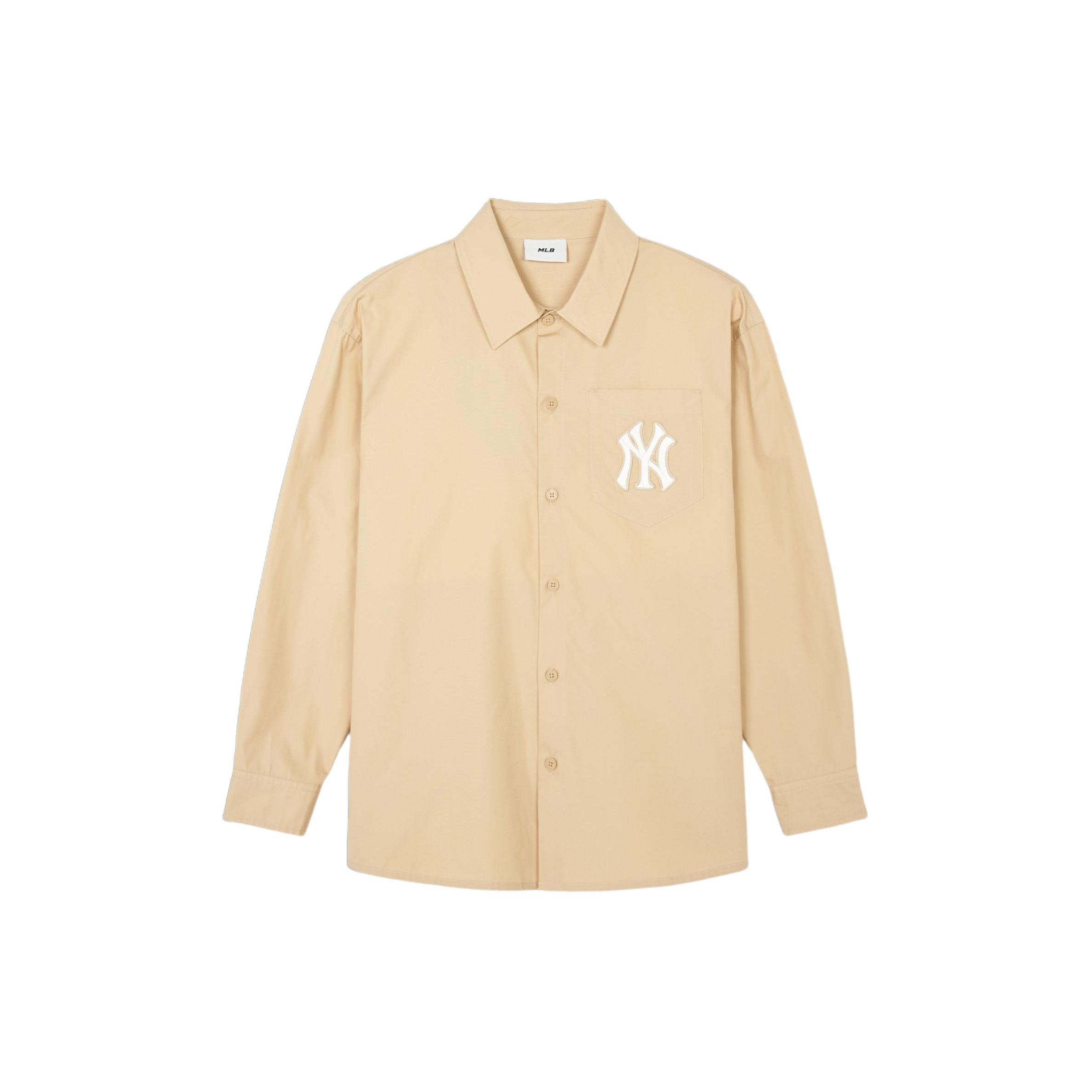 MLB SS24 New York Yankees Shirt Unisex Apricot 3AWSM0341-50BGS L