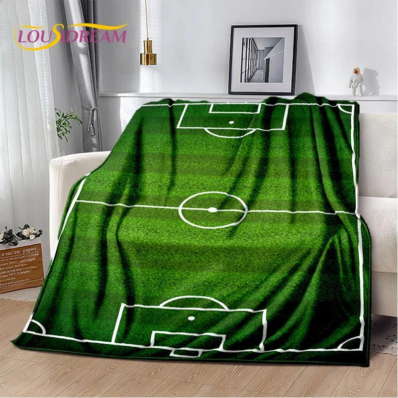29 Stil Futbol Sahası Futbol Spor Karikatür Yumuşak Battaniye, Ev Yatak Odası Yatak Kanepe Seyahat Örtüsü Çocuk Hediyesi için Yumuşak Atma Battaniye