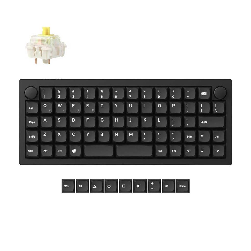 Keychron Q15 Max QMK Wireless Custom Mechanical Ortholinear Bluetooth Wired RGB Gateron Jupiter Mechanical Full Compatible with Mac and Windows