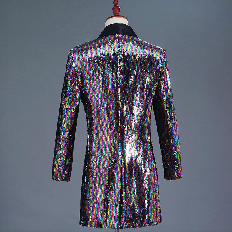 Men Multi Color Glitter Sequins 