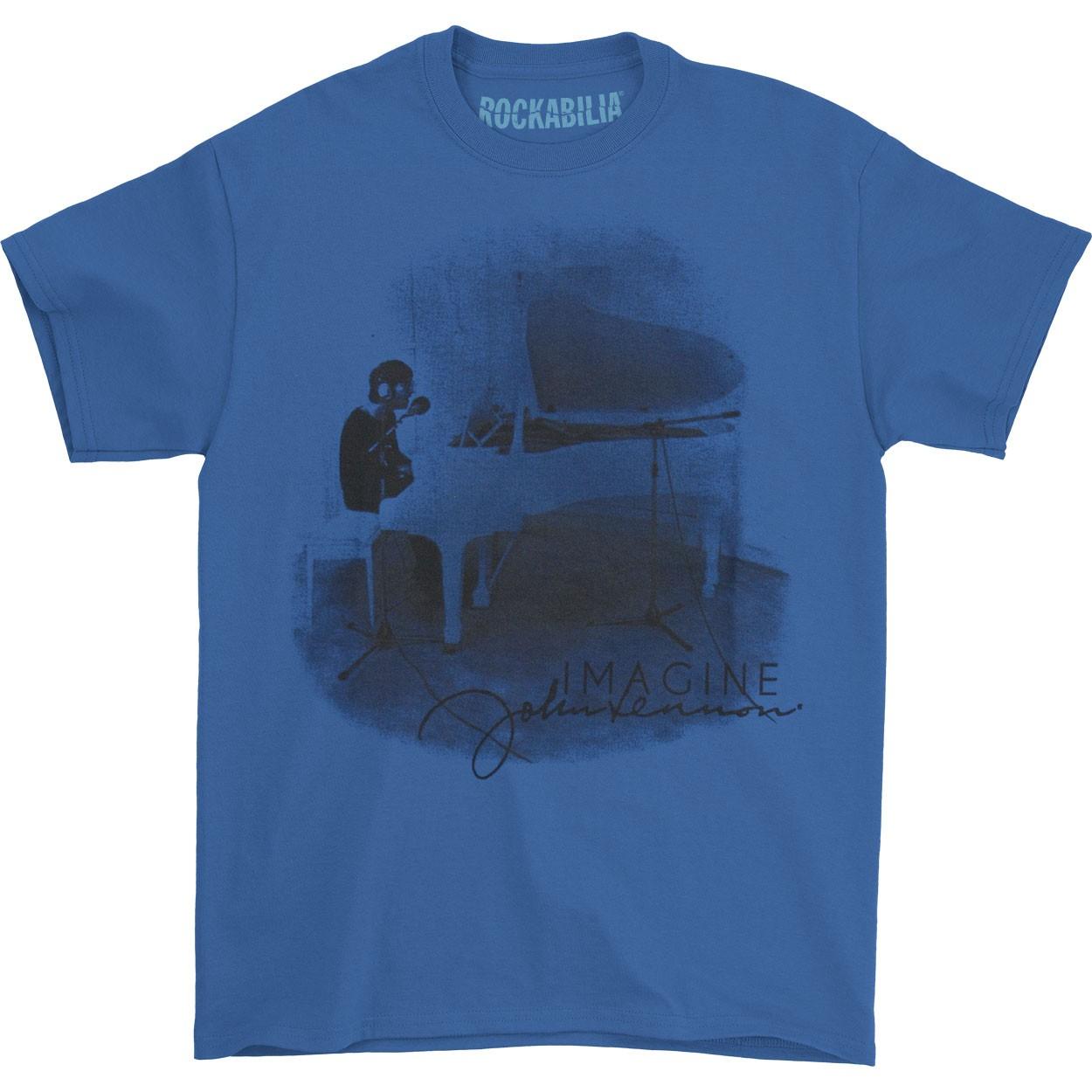 Men s John Lennon Imagine T-shirt Small Blue XL