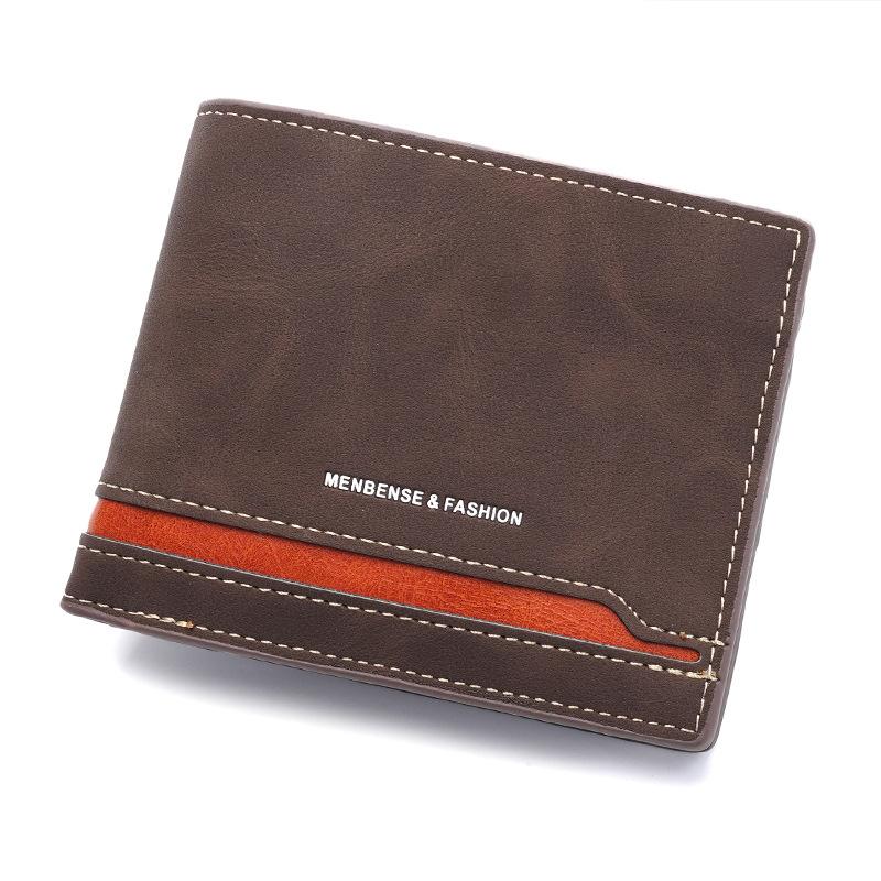 New Men'S Wallet Men'S New Short Wallet Middle-Aged And Young Wallet Large Capacity Multi-Card Wallet