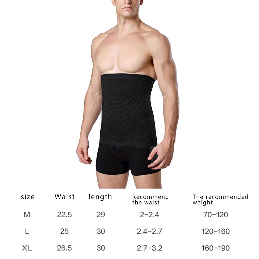 Men Belly Waist Abdomen Belt Shapewear Slim Body Belly Waist Compression Underwear Band