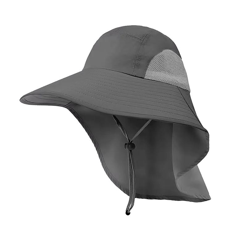 Pălărie de soare cu bor larg de vară pentru bărbați și femei, reglabilă, protecție în aer liber, Safari, capac pentru drumeții, pescuit, pălărie de protecție solară, ceai cules pălărie