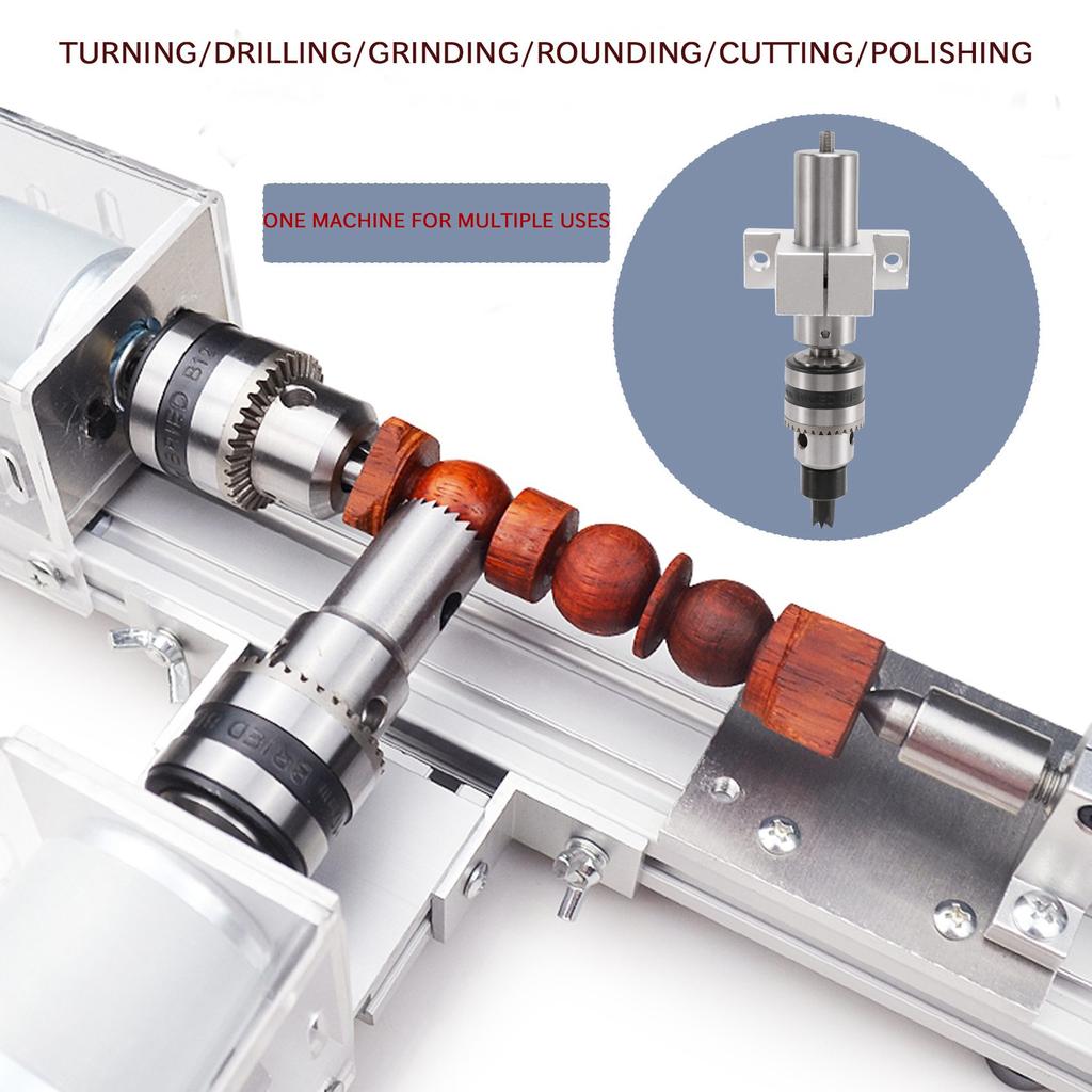 Aug. Multifunction Drilling Tailstock Live Center With Claw For Mini Lathe Machine Revolving Centre DIY Accessories Woodworking
