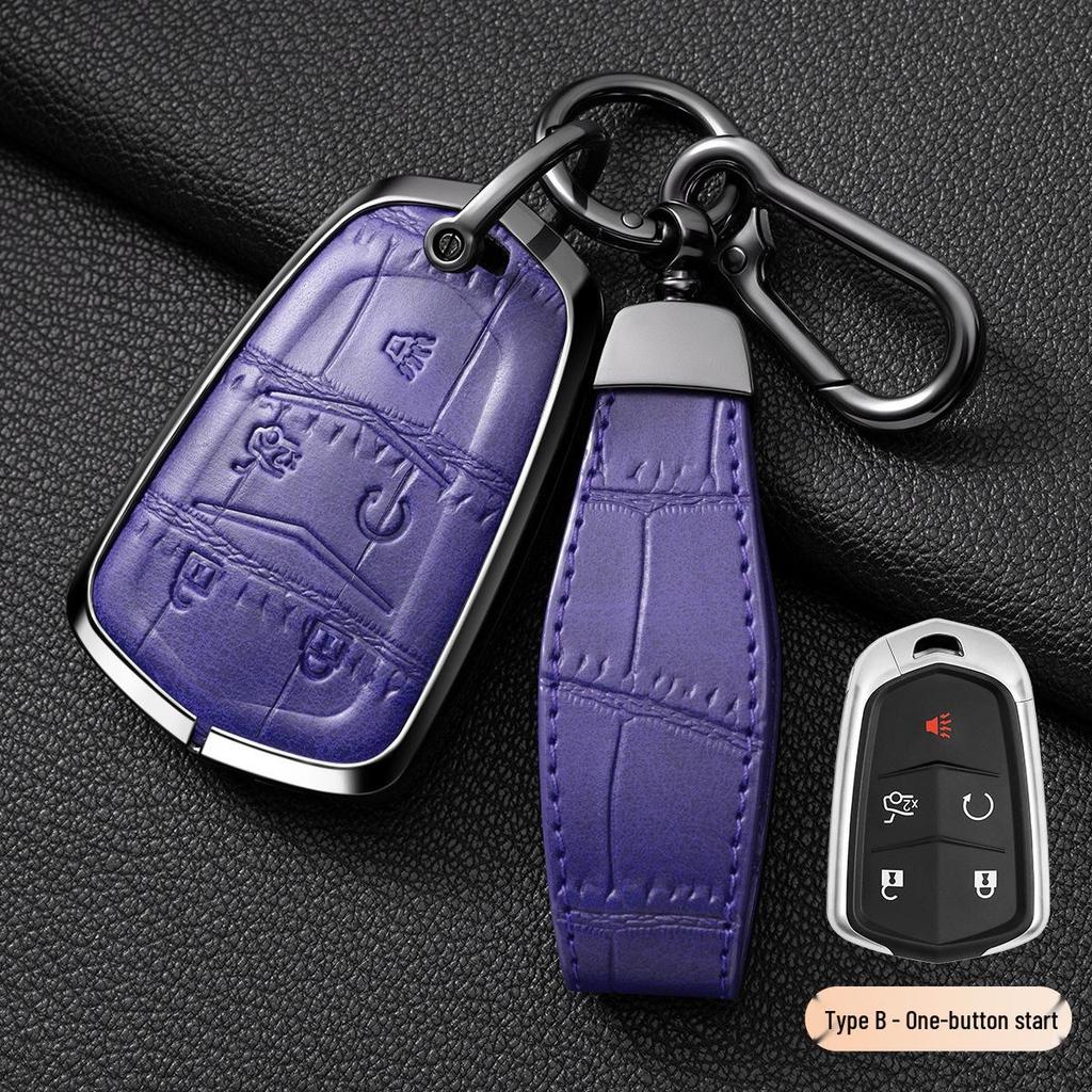 Cadillac XT5/CT6/XT4/XTS Leather Key Cover for Men and Women