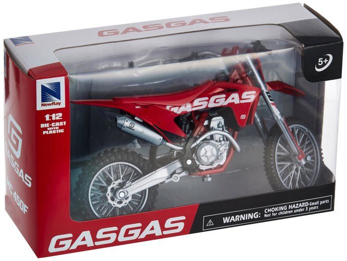Miniature Moto - NEW RAY - GASGAS MC 450 - Échelle 1/12 - Métal - Multicolore