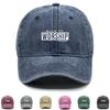 MADE TO WORSHIP" Print Snapback Baseball Hat, Bible Scriptures Trucker Hat Washed Stylish Summer Cozy Snapback Baseball Cap