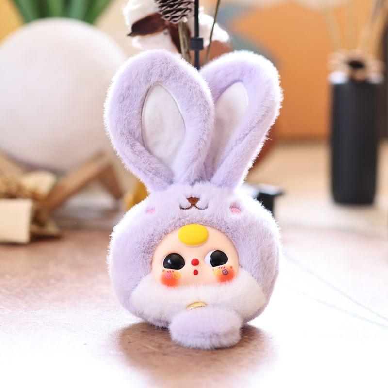 Bunny Plush Adorable Toy Lightweight  Key Chain For Backpack Decoration And Gift