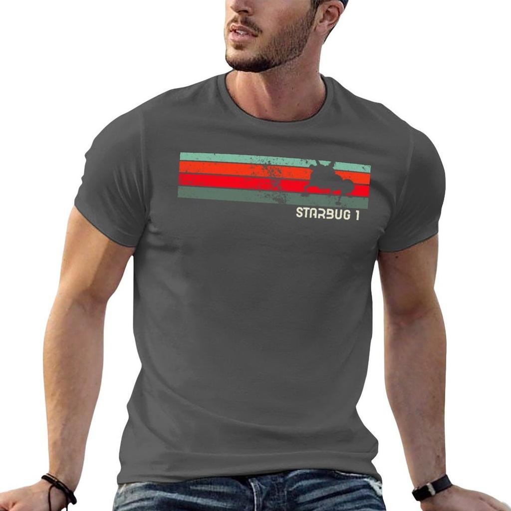 Sommer Mode Trends Starbug 1 Retro Roter Zwerg Lustiges T-Shirt T-Shirts für Unisex Grafik Lustiges T-Shirt Unisex Einfaches T-Shirt