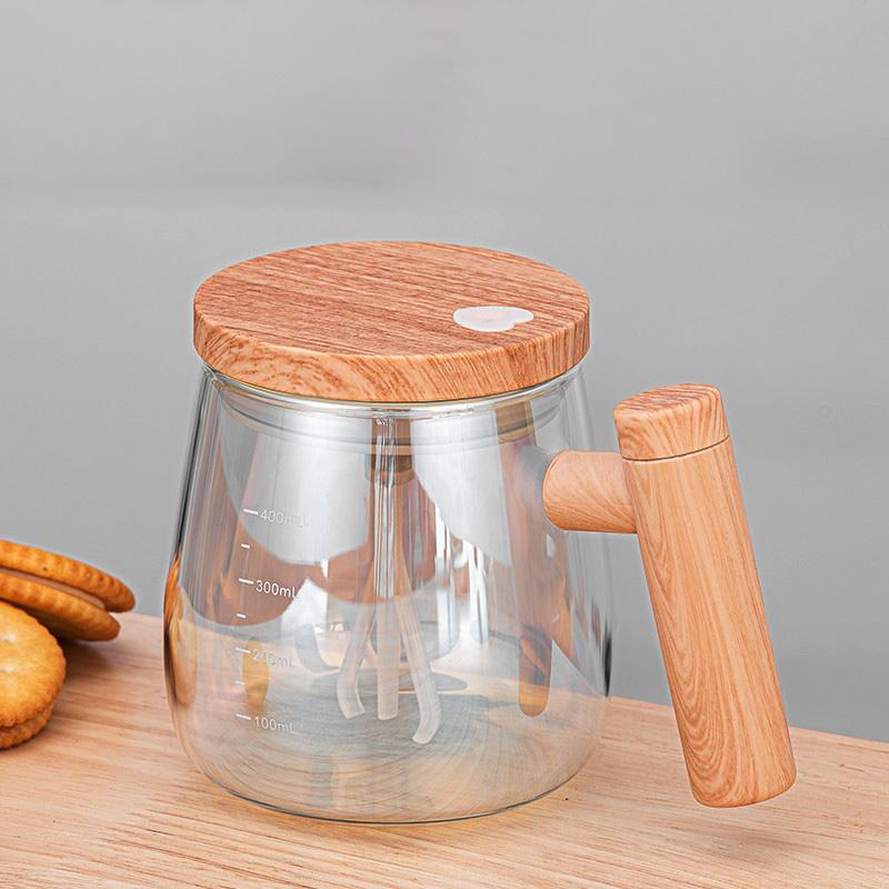 400ml Self Stirring Coffee Cup Electric Stirring Mug Self Mixing Mug Glass Waterproof Automatic Electric Protein Powder Mix Cups