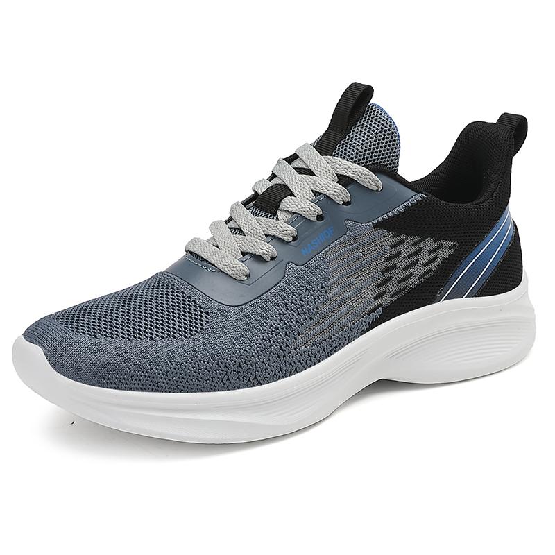 Spring New Men Sports Shoes Outdoor Wear Resistant Thick Sole Lace Up Fashion Casual Hiking Shoes Comfortable Zapatillas Hombre