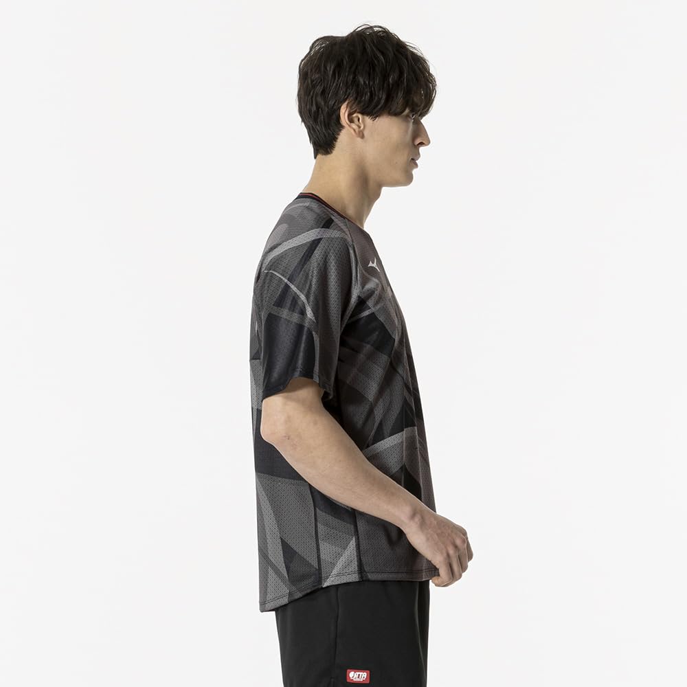 Table Tennis All Japan Design Game Short Size M Wear, Shirt, Sleeve, Unisex, Black, (82JAB500)