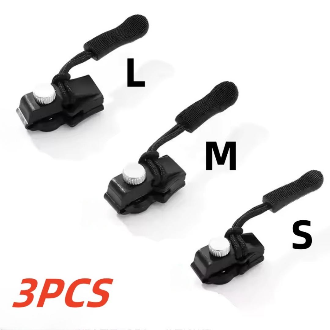 

6/3 шт. Универсальная головка-замок-молния, быстрая установка, съемная головка молнии для курток, багажных сумок, замена бегунка, ремонт замка