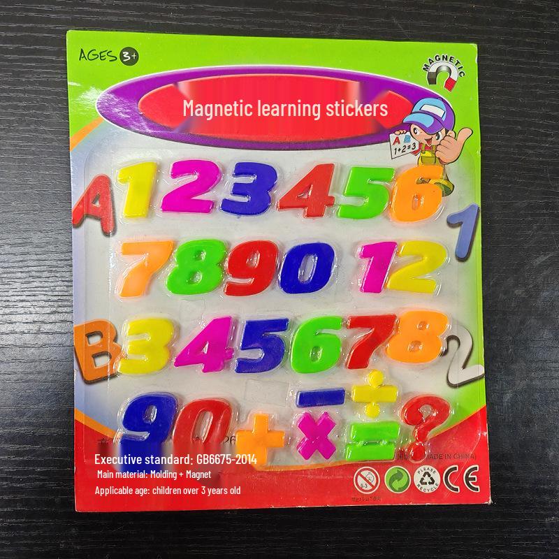 First Grade Math Magnetic Digital Stickers: Teaching Aids for Addition, Subtraction, Multiplication, Division, and Algorithms