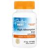 Doctor's Best High Absorption Iron Supplement with Ferrochel 27mg 120 Tablets