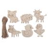 DIY Crafts Wooden Wooden Cutouts Animal Black Farm Animals Paint Crafts Home Decor