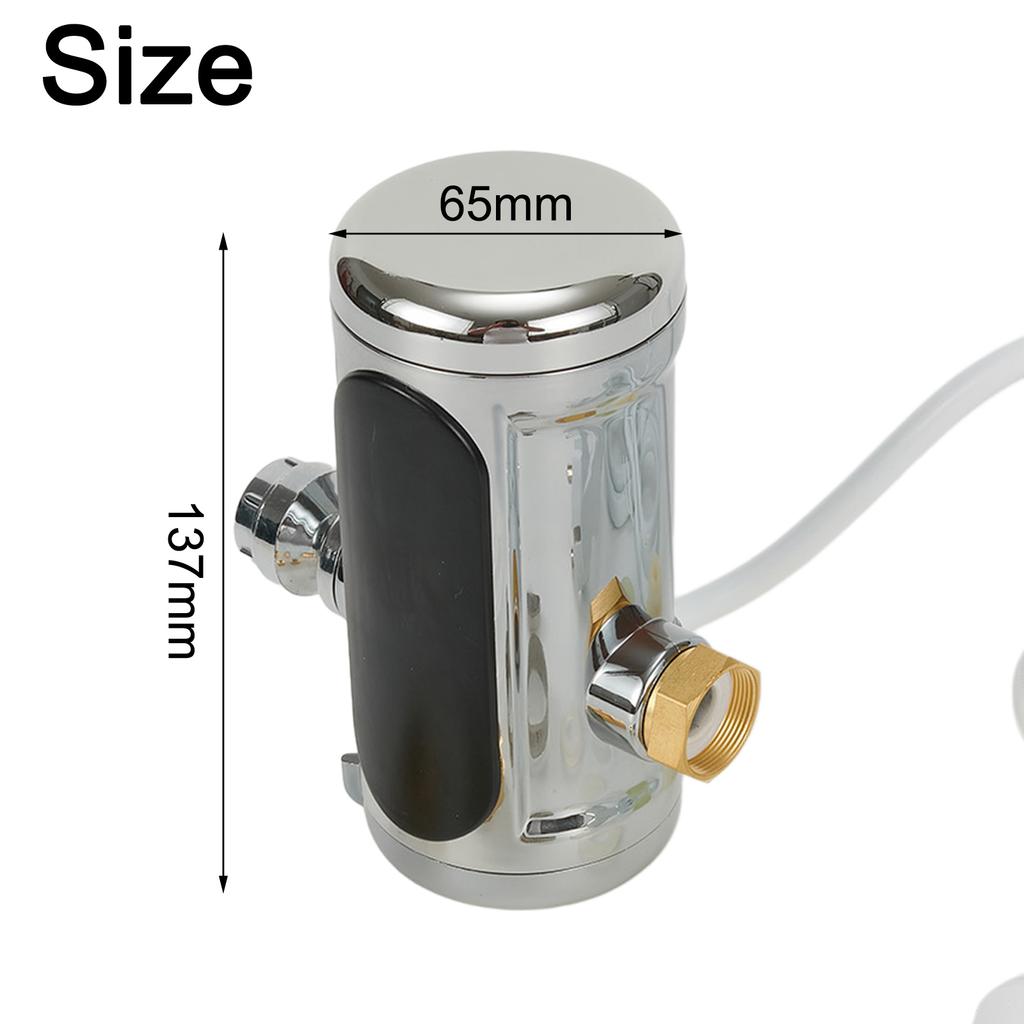 Electric Heating Faucet Instant Heating Faucet Water Heater Hot Cold Purpose With Adapter Gasket MultiFunction Water Heater